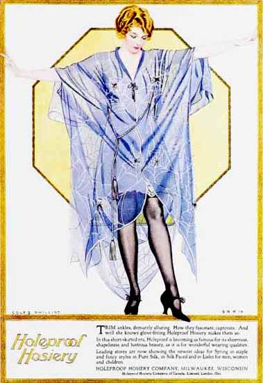 Coles Phillips Holeproof Hosiery 1920s C | 200 Coles Phillips Magazine Covers and Ads 1908-1927