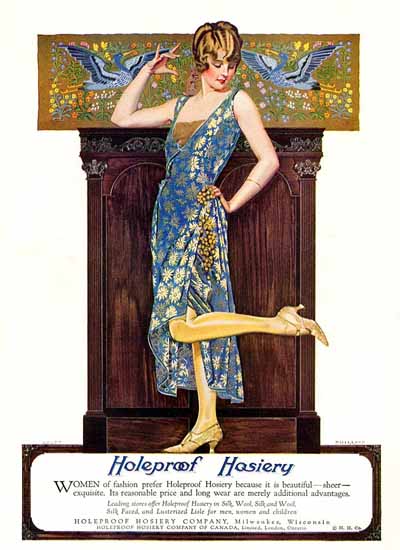 Coles Phillips Holeproof Hosiery Sheer Exquisite 1923 C | 200 Coles Phillips Magazine Covers and Ads 1908-1927