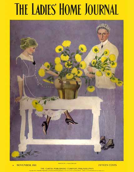 Coles Phillips Ladies Home Journal November 1911 Copyright C | 200 Coles Phillips Magazine Covers and Ads 1908-1927