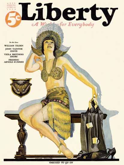 Coles Phillips Liberty Magazine June 21 1924 C | 200 Coles Phillips Magazine Covers and Ads 1908-1927