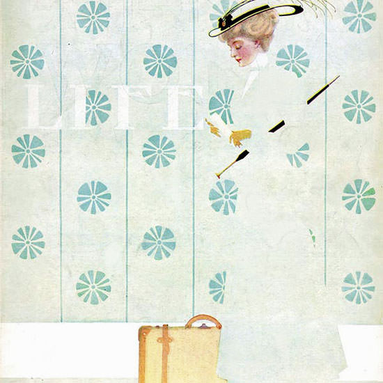 Coles Phillips Life Humor Magazine 1908-09-17 Copyright crop | Best of 1891-1919 Ad and Cover Art