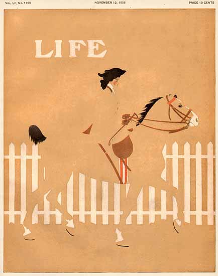 Coles Phillips Life Humor Magazine 1908-11-12 Copyright C | 200 Coles Phillips Magazine Covers and Ads 1908-1927