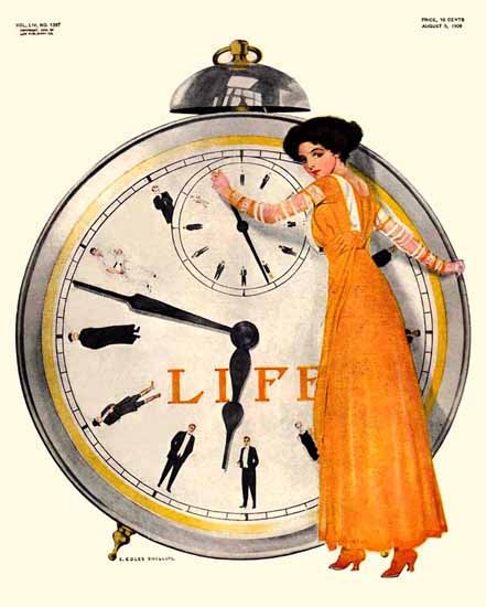 Coles Phillips Life Humor Magazine 1909-08-05 Copyright Sex Appeal | Sex Appeal Vintage Ads and Covers 1891-1970