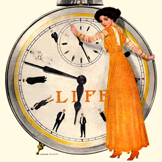 Coles Phillips Life Humor Magazine 1909-08-05 Copyright crop | Best of 1891-1919 Ad and Cover Art