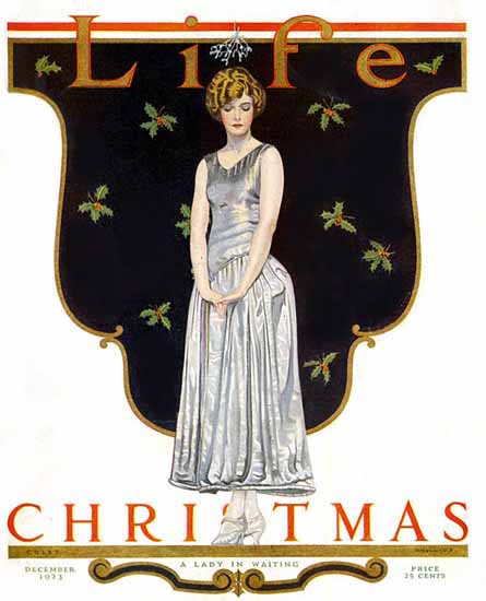 Coles Phillips Life Magazine A Lady in Waiting 1923-12-06 Copyright C | 200 Coles Phillips Magazine Covers and Ads 1908-1927