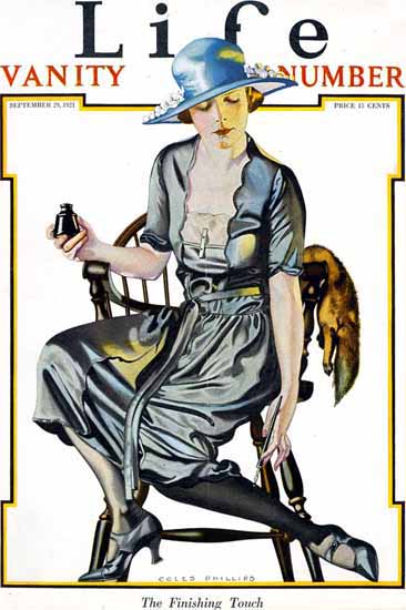 Coles Phillips Life Magazine Finishing 1921-09-29 Copyright Sex Appeal | Sex Appeal Vintage Ads and Covers 1891-1970