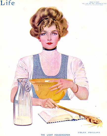 Coles Phillips Life Magazine Keeper 1911-10-12 Copyright Sex Appeal | Sex Appeal Vintage Ads and Covers 1891-1970