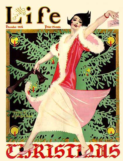 Coles Phillips Life Magazine Santa 1926-12-23 Copyright Sex Appeal | Sex Appeal Vintage Ads and Covers 1891-1970