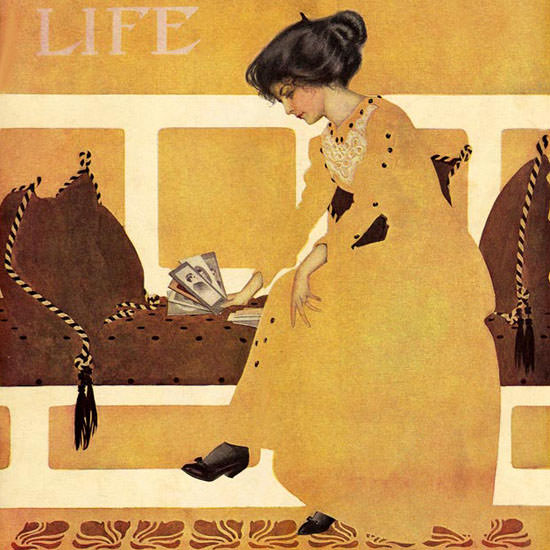 Coles Phillips Life Magazine Strenght 1910-05-12 Copyright crop | Best of 1891-1919 Ad and Cover Art