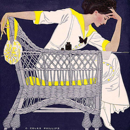 Coles Phillips Life Magazine Summer Fiction 1911-09-14 Copyright crop | Best of 1891-1919 Ad and Cover Art