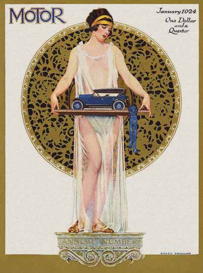 Coles Phillips Motor Magazine 1924 C | 200 Coles Phillips Magazine Covers and Ads 1908-1927