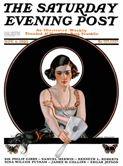 Coles Phillips Saturday Evening Post 1920_11_06 C | 200 Coles Phillips Magazine Covers and Ads 1908-1927