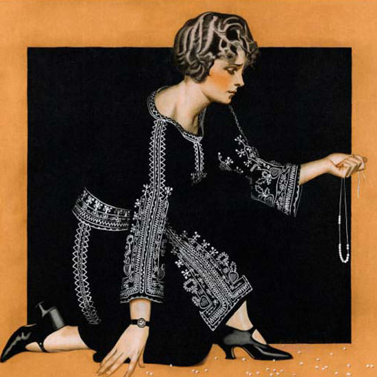 Coles Phillips Saturday Evening Post 1923_11_17 Copyright crop | Best of Vintage Cover Art 1900-1970