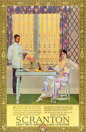 Coles Phillips Scranton Curtains 1919 C | 200 Coles Phillips Magazine Covers and Ads 1908-1927