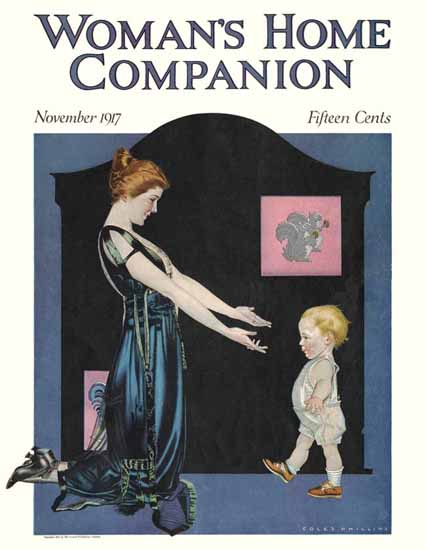 Coles Phillips Womans Home Companion 1917 C | 200 Coles Phillips Magazine Covers and Ads 1908-1927