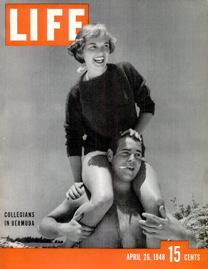 Collegians in Bermuda 26 Apr 1948 Copyright Life Magazine | Life Magazine BW Photo Covers 1936-1970