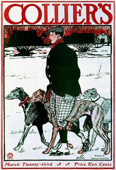 Colliers Cover Greyhound | Vintage Ad and Cover Art 1891-1970