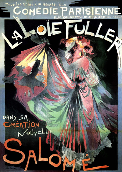 Comedie Parisienne La Loie Fuller Salome France | Sex Appeal Vintage Ads and Covers 1891-1970