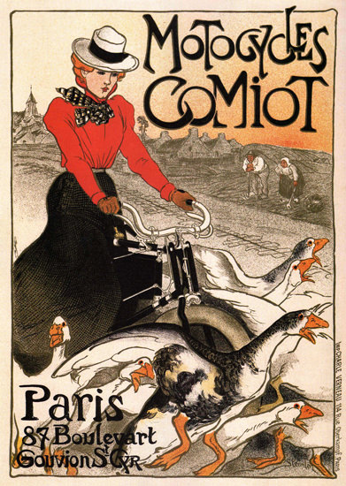 Comiot Motocycles Paris France | Vintage Travel Posters 1891-1970