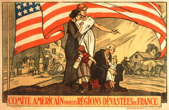 Comite Americain Pour Les Regions Devastees | Vintage War Propaganda Posters 1891-1970