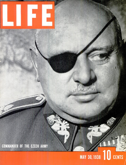 Commander of the Czech Army 30 May 1938 Copyright Life Magazine | Life Magazine BW Photo Covers 1936-1970