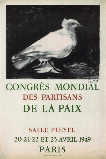 Congres Mondial Des Partisans De La Paix 1949 | Vintage War Propaganda Posters 1891-1970