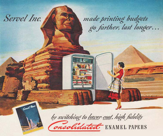 Consolidated Enamel Papers Sphinx Pyramides | Vintage Ad and Cover Art 1891-1970