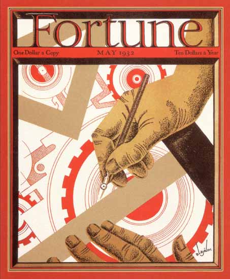 Constantin Alajalov Fortune Magazine May 1932 Copyright | Fortune Magazine Graphic Art Covers 1930-1959