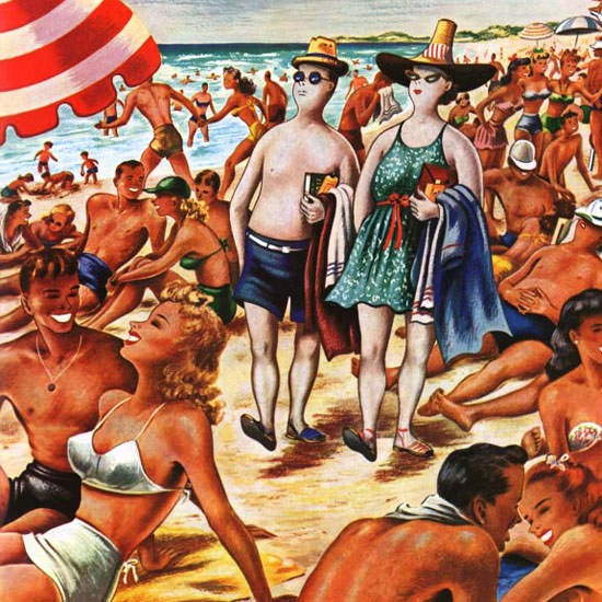 Constantin Alajalov Saturday Evening Post 1946_07_27 Copyright crop | Best of Vintage Cover Art 1900-1970