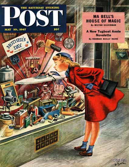 Constantin Alajalov Saturday Evening Post For Mothers Day 1947_05_10 | The Saturday Evening Post Graphic Art Covers 1931-1969