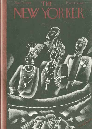 Constantin Alajalov The New Yorker 1927_11_05 Copyright | The New Yorker Graphic Art Covers 1925-1945