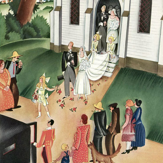 Constantin Alajalov The New Yorker 1929_06_22 Copyright crop | Best of 1920s Ad and Cover Art