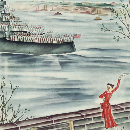 Constantin Alajalov The New Yorker 1934_06_16 Copyright crop | Best of Vintage Cover Art 1900-1970