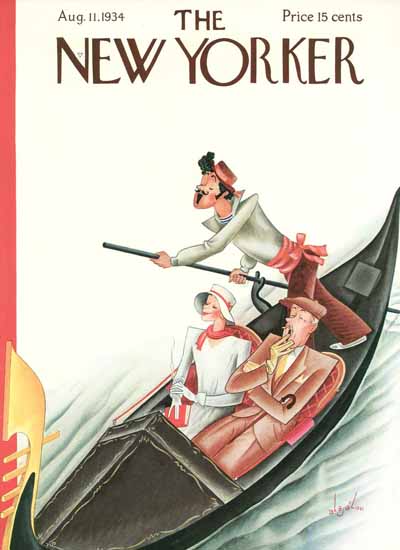 Constantin Alajalov The New Yorker 1934_08_11 Copyright | The New Yorker Graphic Art Covers 1925-1945