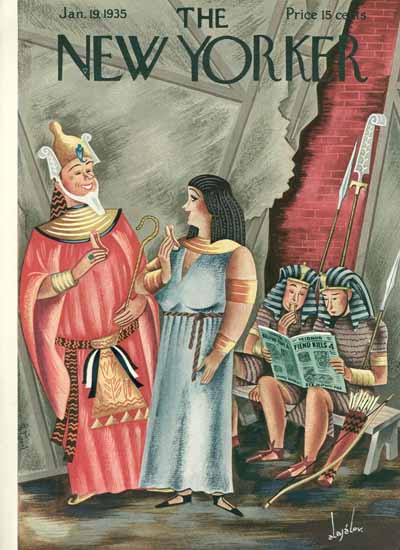 Constantin Alajalov The New Yorker 1935_01_19 Copyright | The New Yorker Graphic Art Covers 1925-1945