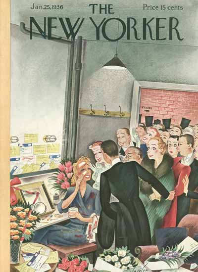 Constantin Alajalov The New Yorker 1936_01_25 Copyright | The New Yorker Graphic Art Covers 1925-1945