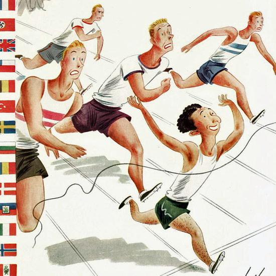 Constantin Alajalov The New Yorker 1936_08_01 Copyright crop | Best of 1930s Ad and Cover Art