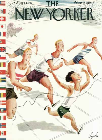 Constantin Alajalov The New Yorker 1936_08_01 Copyright | The New Yorker Graphic Art Covers 1925-1945