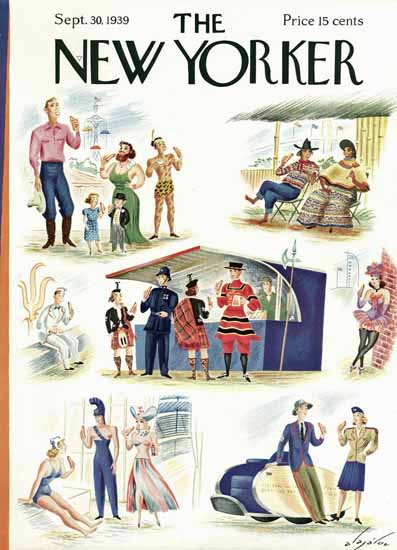 Constantin Alajalov The New Yorker 1939_09_30 Copyright | The New Yorker Graphic Art Covers 1925-1945