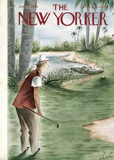 Constantin Alajalov The New Yorker 1940_01_27 Copyright | The New Yorker Graphic Art Covers 1925-1945