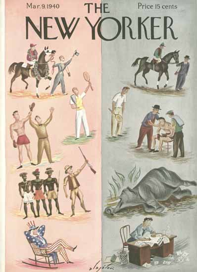 Constantin Alajalov The New Yorker 1940_03_09 Copyright | The New Yorker Graphic Art Covers 1925-1945