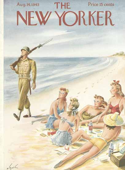 Constantin Alajalov The New Yorker 1943_08_14 Copyright | The New Yorker Graphic Art Covers 1925-1945