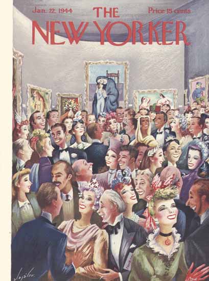 Constantin Alajalov The New Yorker 1944_01_22 Copyright | The New Yorker Graphic Art Covers 1925-1945