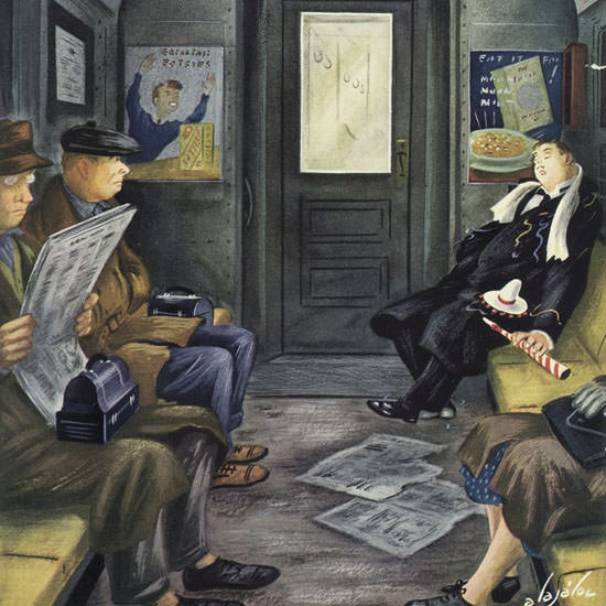 Constantin Alajalov The New Yorker 1944_12_30 Copyright crop | Best of 1940s Ad and Cover Art