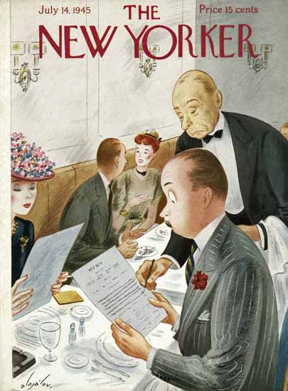 Constantin Alajalov The New Yorker 1945_07_14 Copyright | The New Yorker Graphic Art Covers 1925-1945