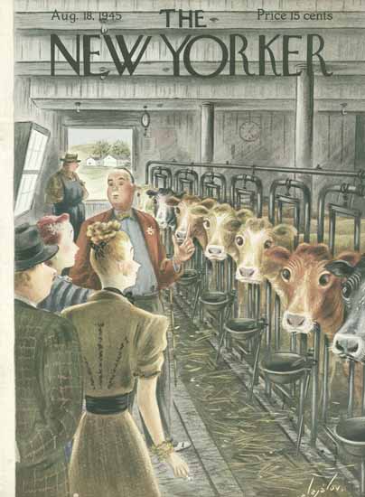 Constantin Alajalov The New Yorker 1945_08_18 Copyright | The New Yorker Graphic Art Covers 1925-1945