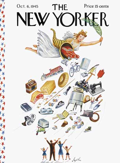 Constantin Alajalov The New Yorker 1945_10_06 Copyright | The New Yorker Graphic Art Covers 1925-1945