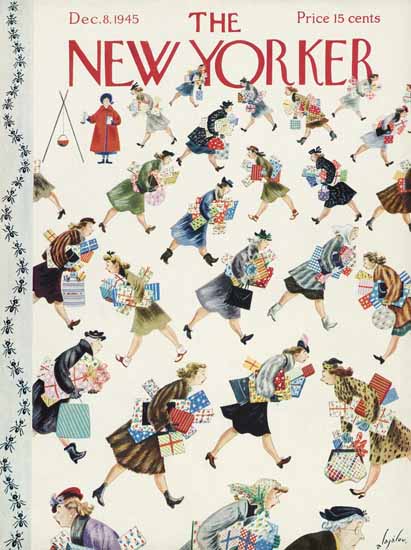 Constantin Alajalov The New Yorker 1945_12_08 Copyright | The New Yorker Graphic Art Covers 1925-1945