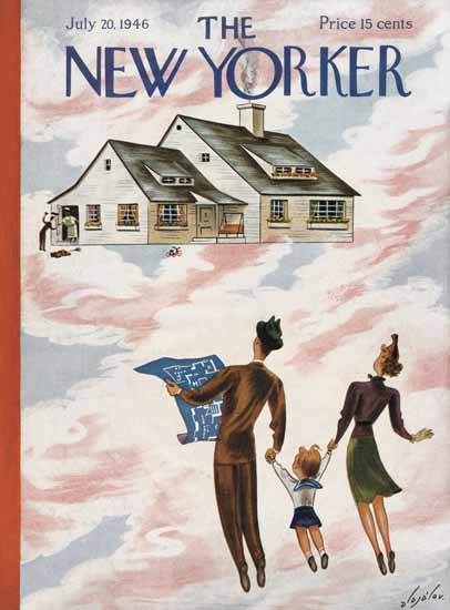 Constantin Alajalov The New Yorker 1946_07_20 Copyright | The New Yorker Graphic Art Covers 1946-1970