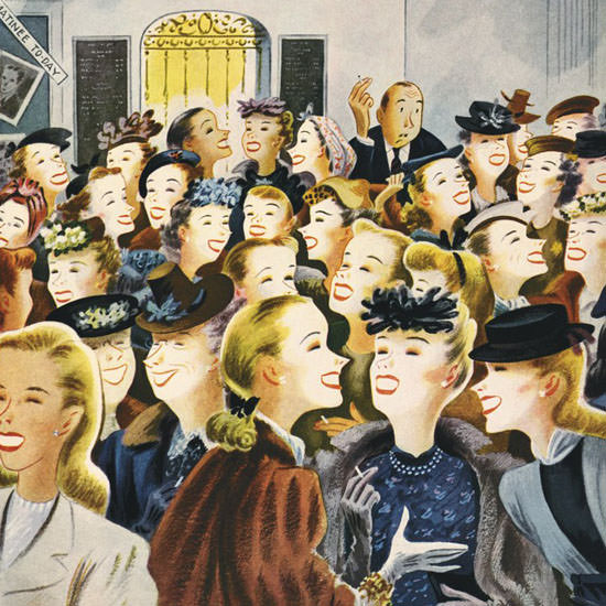 Constantin Alajalov The New Yorker 1947_03_08 Copyright crop | Best of 1940s Ad and Cover Art